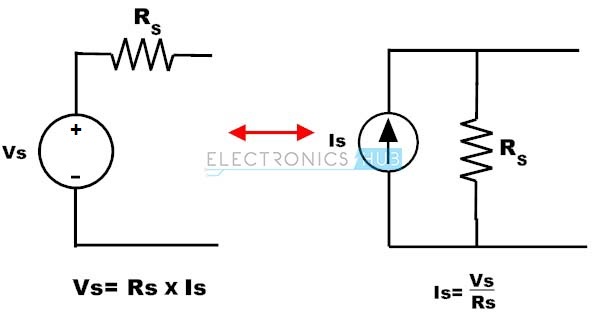 4.电压源向电流源的转换