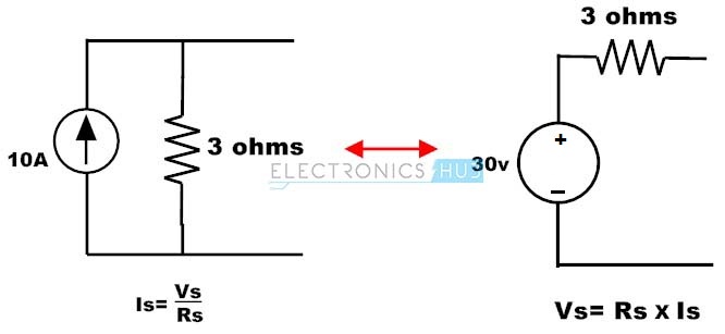 7.电流源到电压源的转换示例