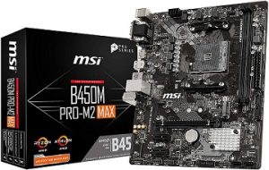 MSI ProSeries AMD Ryzen 1和2代B450M PRO-M2 Max Micro-ATX主板